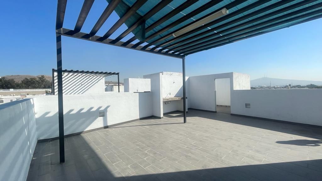 Roof garden con pérgola